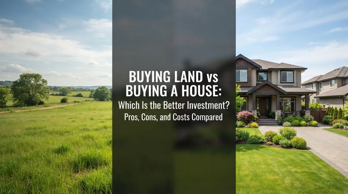 Buying Land vs Buying a House: Which Is the Better Investment? Pros, Cons, and Costs Compared