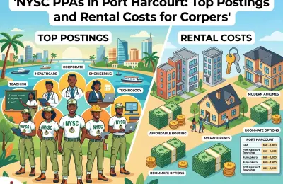 NYSC PPAs in Port Harcourt: Top Postings and Rental Costs for Corpers